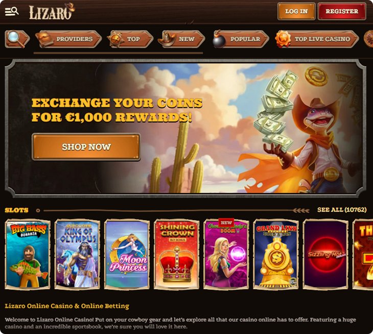 Lizaro online casino in United Kingdom